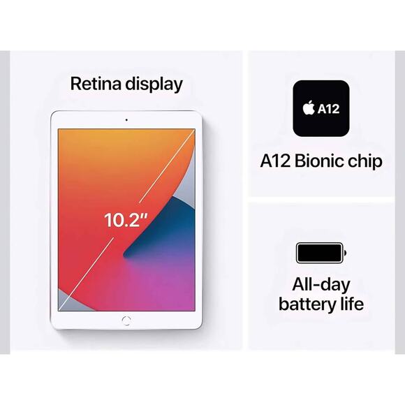 2020 Apple iPad (10.2-inch, WiFi, 128GB) - Gold (Renewed Premium - Picture 10 of 10